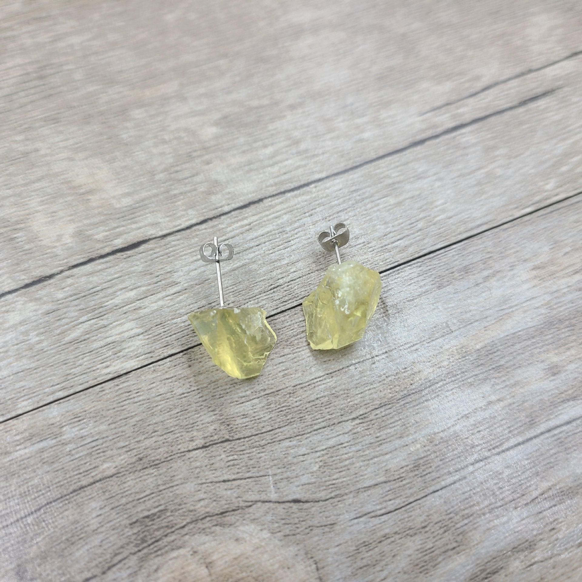 Fashion Geometric Crystal Handmade Ear Studs 1 Pair