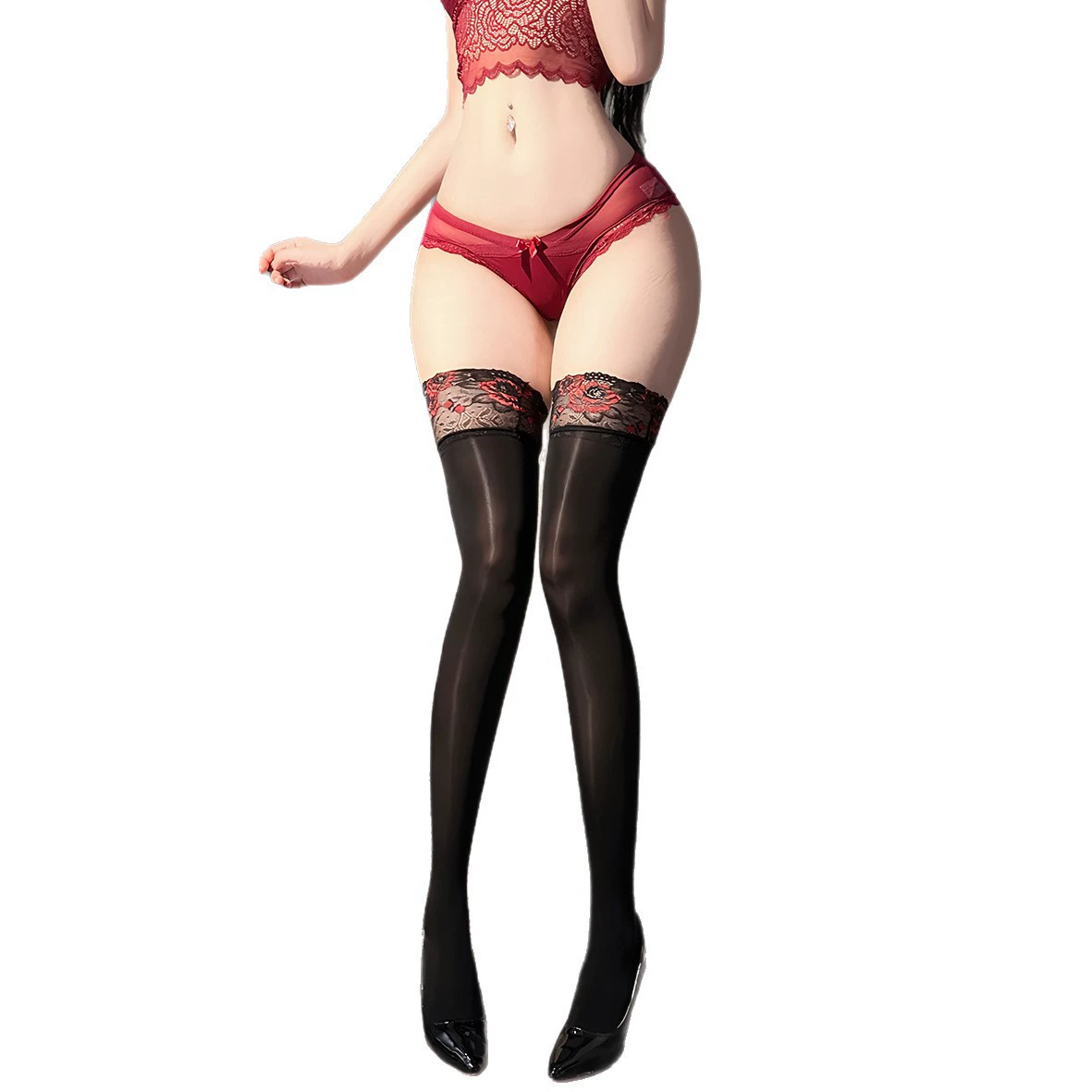 夜思夜瑟 Ultra thin tights, sexy high boots