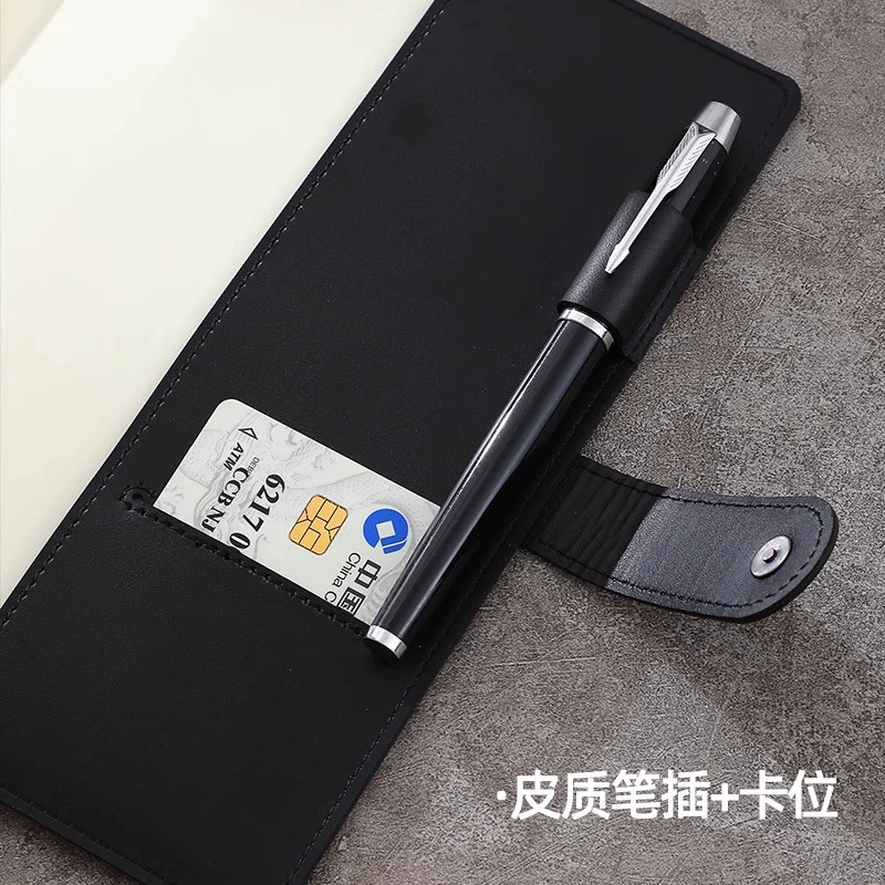 Leather universal laptop, storage system, notebook, business version, groove