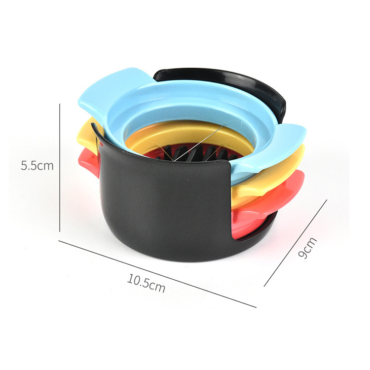 쓰리인원 계란절단기 - (빨간색, 노란색, 파란색 + 검정색 시트)