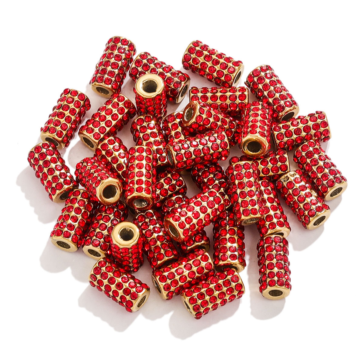 Accesorios de bricolaje hechos a mano cuerda trenzada con cuentas material joyería punto completo diamante retro Moda Africana agujero grande 3mm