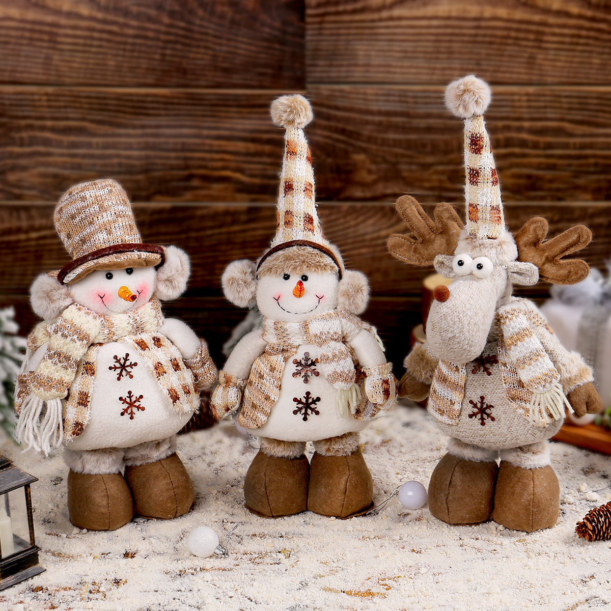 Adornos Navideños: Muñeco de Nieve y Reno image 3