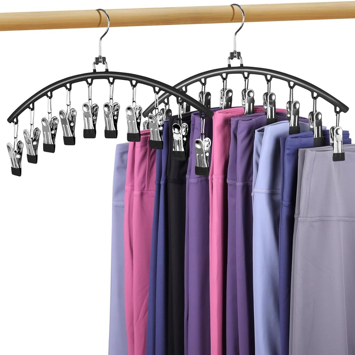 Colgador de calcetines de secado transfronterizo Clip múltiple de acero inoxidable Estante de almacenamiento de sombrero multifuncional Percha de ahorro de espacio Clip de calcetines