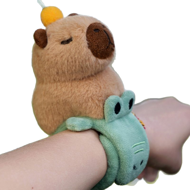 カピバラのパチパチの創意的な手環のかわいい動物のぬいぐるみの人形のおもちゃの卸売りは萌えます。