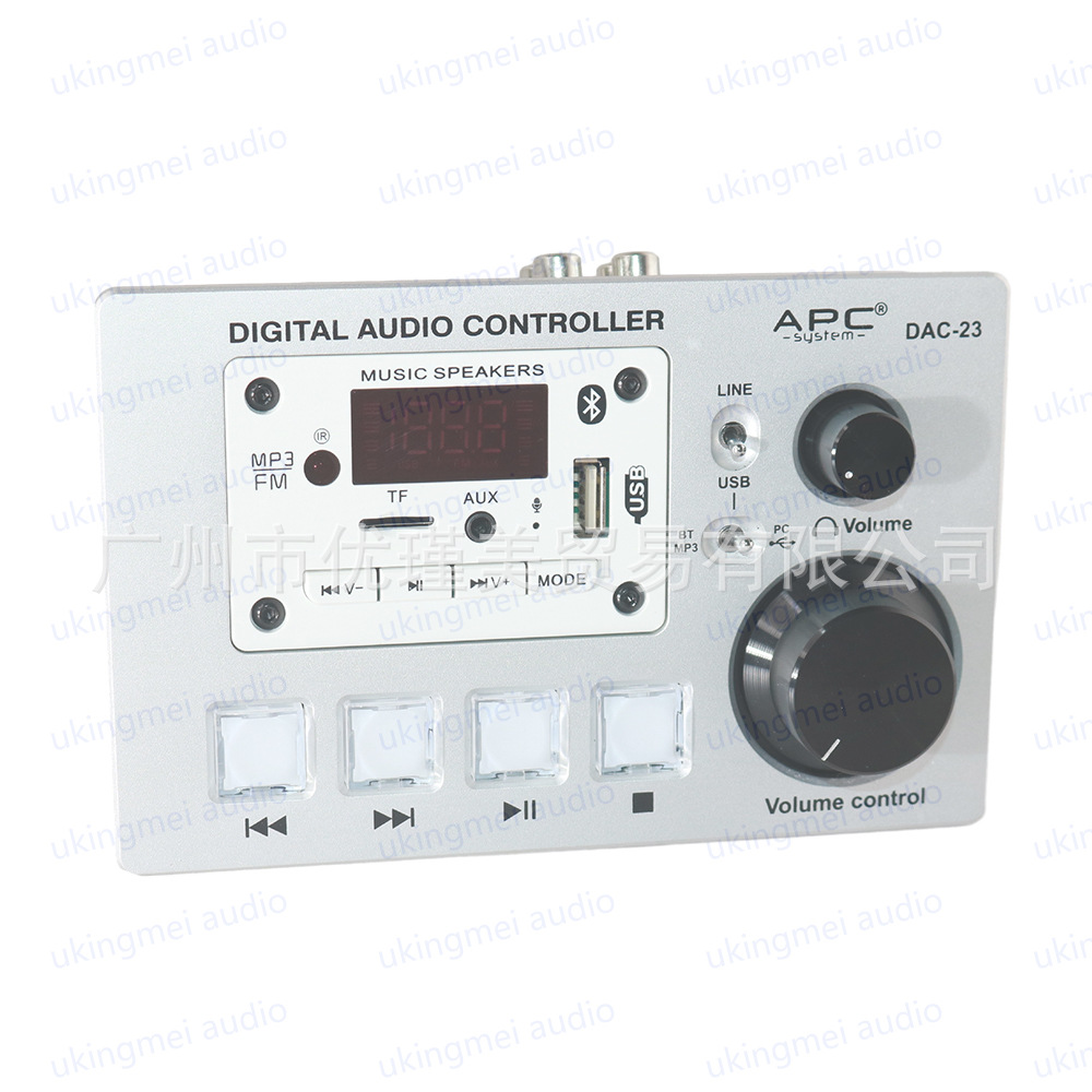 (2개) APC DAC-23 스테레오 음악 플레이어 녹음 스튜디오 모니터 컨트롤러 디지털 오디오 블루투스 플레이어