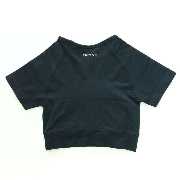 DFYNE Quick Drying Yoga Top For Sports Fitness Slimming Short-Sleeved Moisture Wicking Top_desvips.com