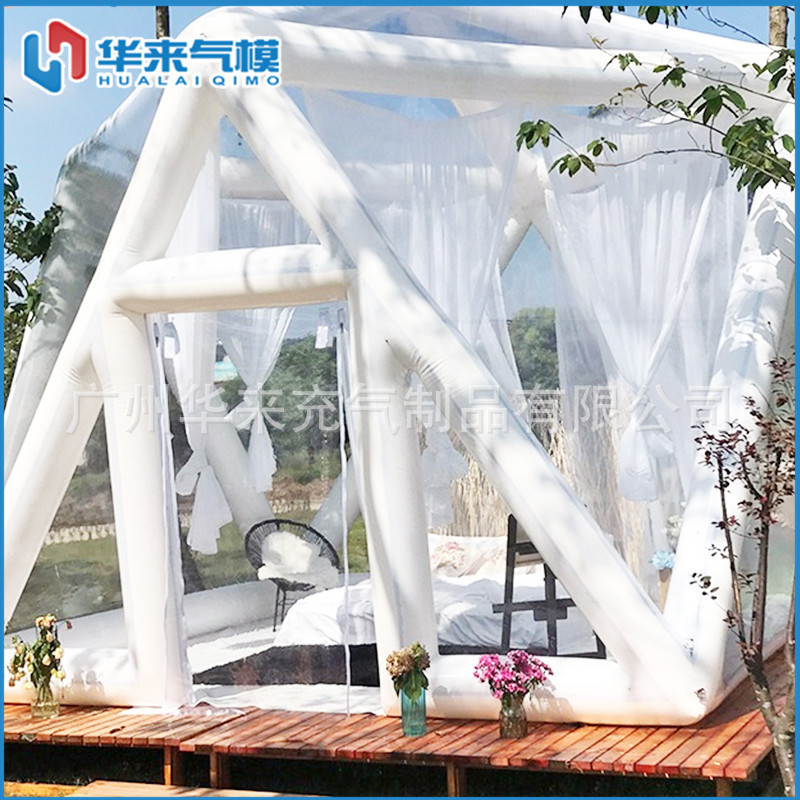 充气透明泡泡屋帐篷抖音网红酒店餐饮星空泡泡屋展览民宿PVC帐篷