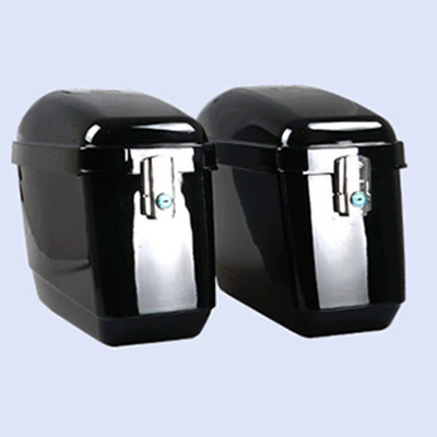Motorcycle trunk | Universal Riding Box - glossy-black-without-stand
