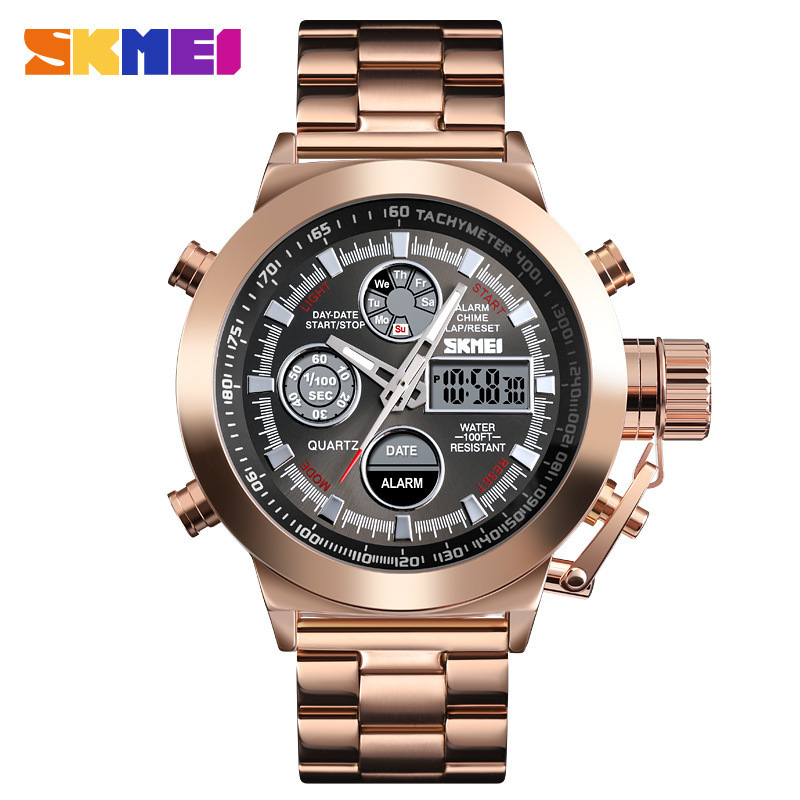 SKMEI Time Beauty 1515 Fashion Watch Trend Multifunctional Dual Display Business Simple Men's Electronic Watch SKMEI Time Beauty 1515 Fashion Watch Trend Multifunctional Dual Display Business Simple Men's Electronic Watch