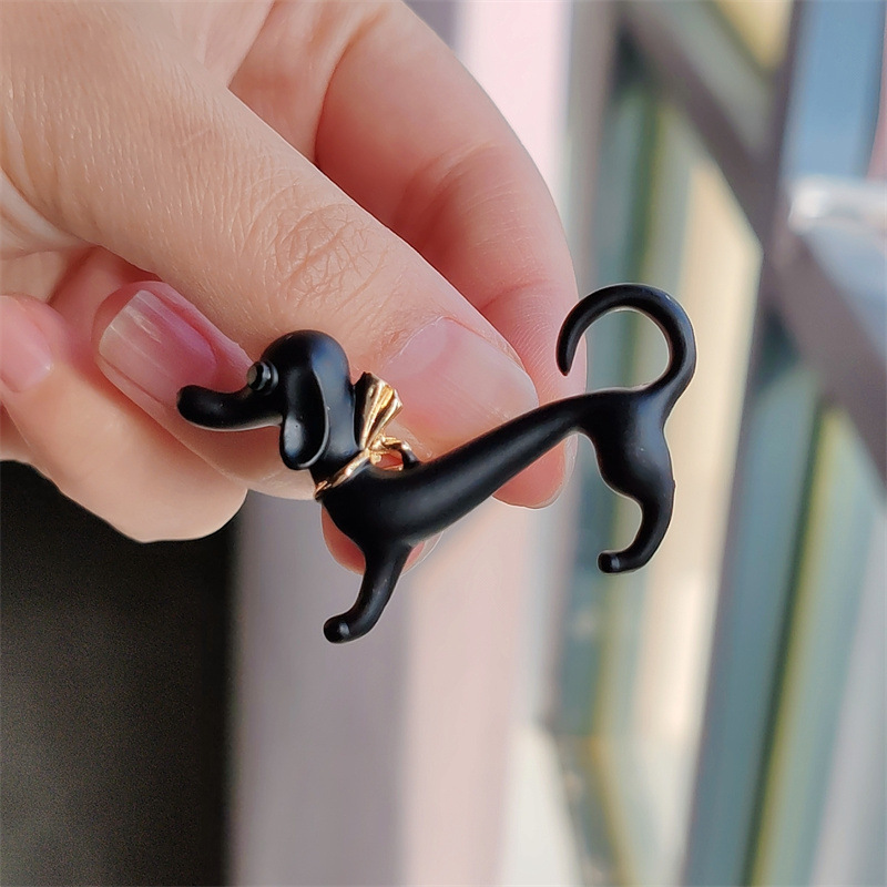 11g Weight Zircon Inlay Material Brooches Classification Daily Occasion Alloy Material Dog Pattern Unisex Gender Enamel, Plating, Inlay Design IG Style, Cute Style IG Style Cute Pin Dog Alloy Enamel Plating Inlay Zircon Unisex Brooches 10