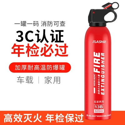 21B Vehicle-Mounted Water-Based High-Temperature Vehicle fire extinguisher - shanmu-13b-fire-extinguisher-620ml