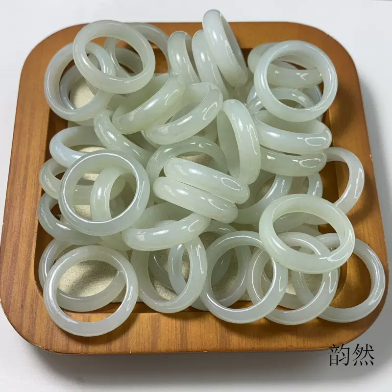 批发珠宝实拍真品和田玉山料玉石戒指玉戒直播间供应和田玉源头厂