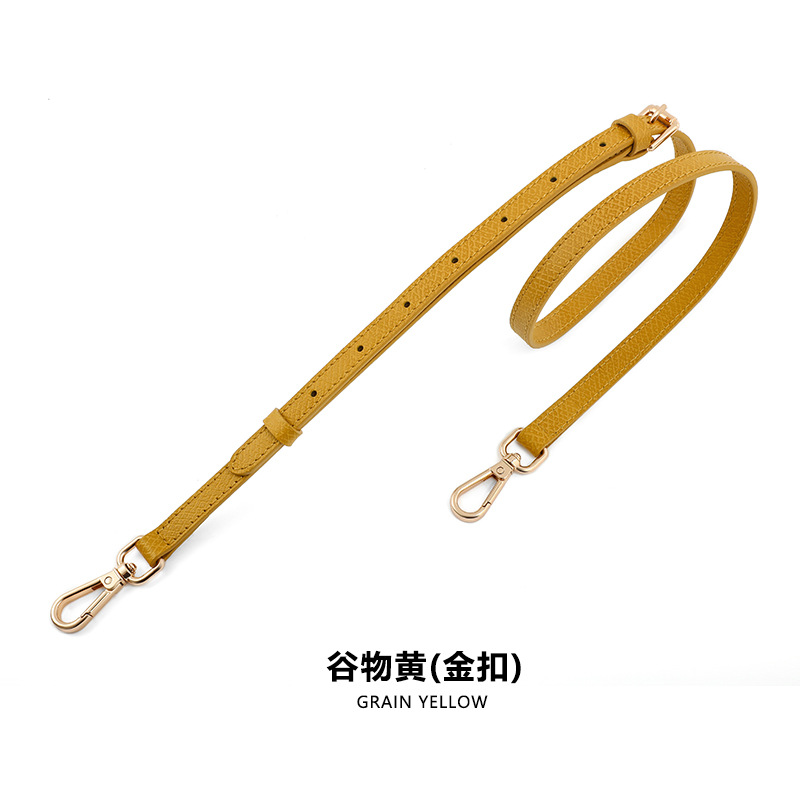 A- 48 first layer cowhide 1.2cm adjustable grain gold buckle