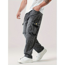 C 71992 Loose slim cotton blend jeans ���������޻��ţ�п�