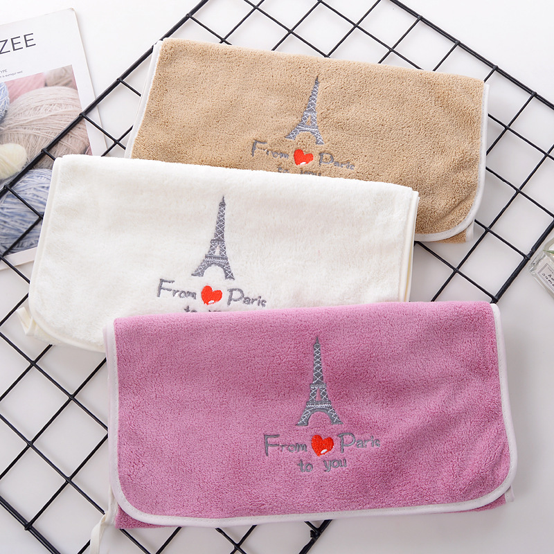 Export towel coral fleece towel love Tower towel bow ribbon soft embroidery wholesale home Export towel coral fleece towel love Tower towel bow ribbon soft embroidery wholesale home