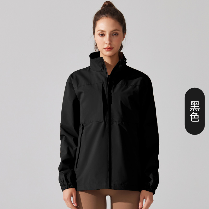 Al aire libre tres abrigo de asalto de cuello vertical abrigo de montaña delgado abrigo de protección solar para correr abrigo de ocio para hombres y mujeres