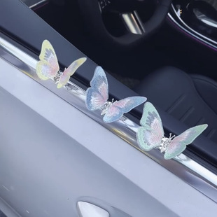 Moving Butterfly Car Decoration Ornaments for Girls Car Center Console Air Outlet Car Interior Accessories High-End Women