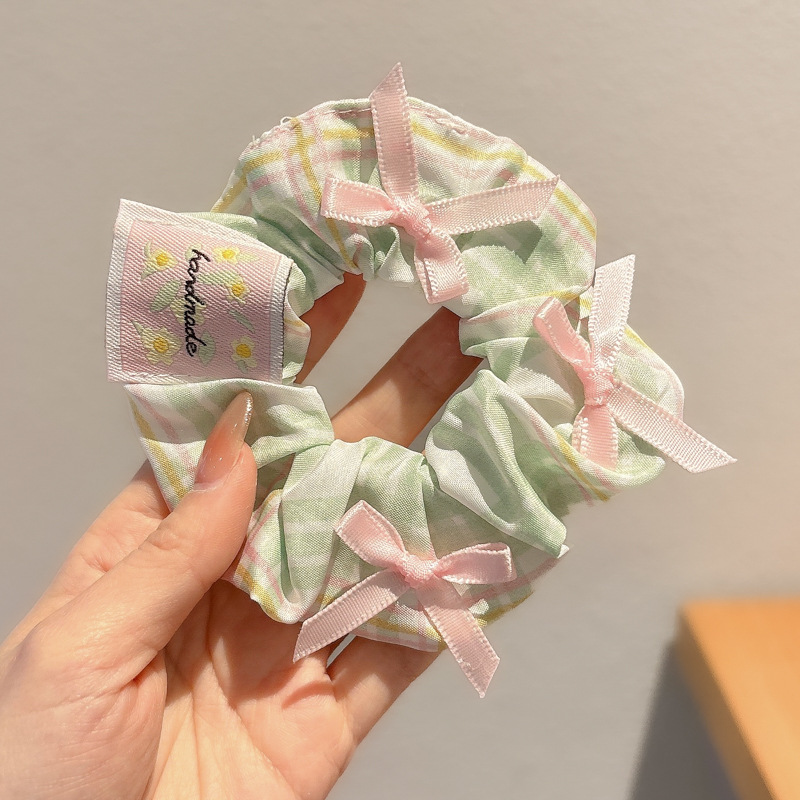 Primavera y verano coreanos, anillo de cabello de intestino grueso, nuevo tipo de cabello de cabello de cola de caballo, flor de bosque, cabello de sensación superior, adornos de cabello para mujeres