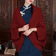 R 34771 Knitted Cheongsam Cardigan ������֯���� ŷ���羳