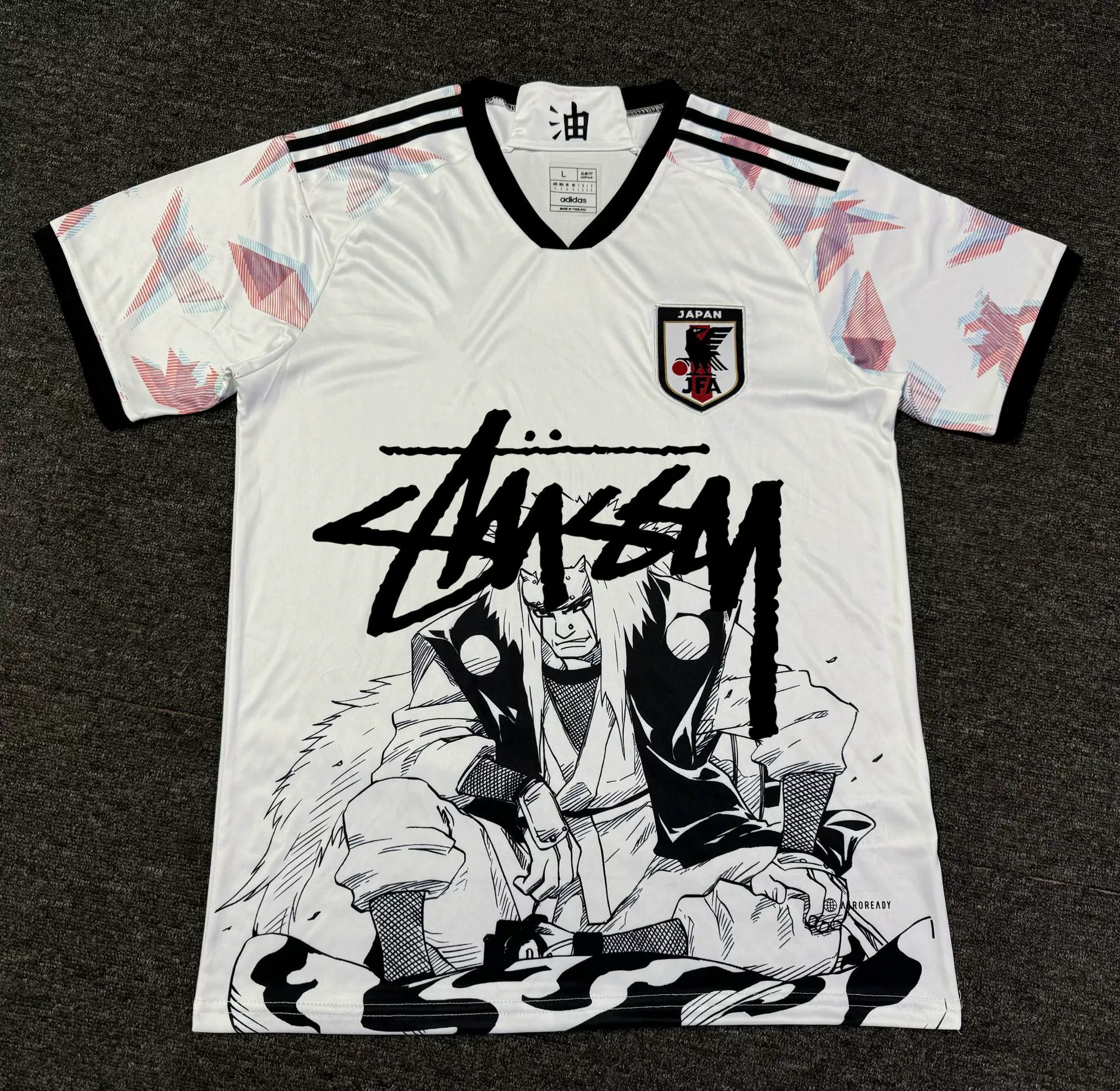 Футболка в японском стиле Stussy версия фанатский комплект джерси аниме Y3 японский самурай Гоку тренд совместное брендинг