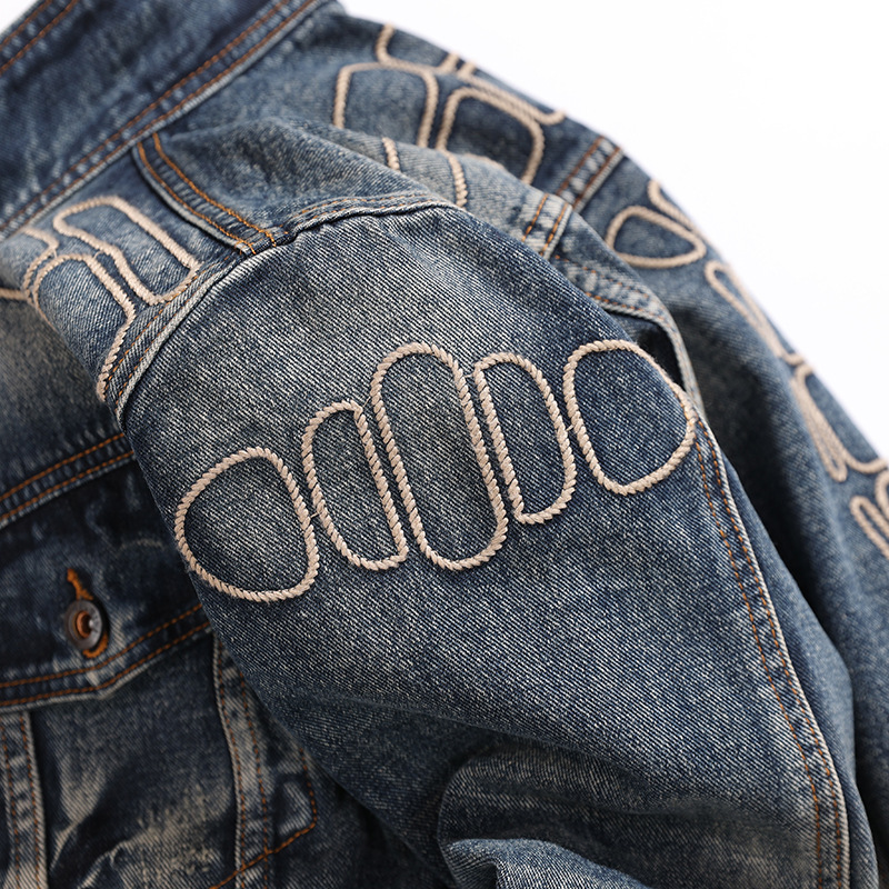 Men's Clothing New spring and autumn workwear denim jacket men's trendy loose jacket men's denim top_voghion.com
