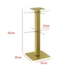 Adjustable Rotatable: Square Gold (8 Hooks)