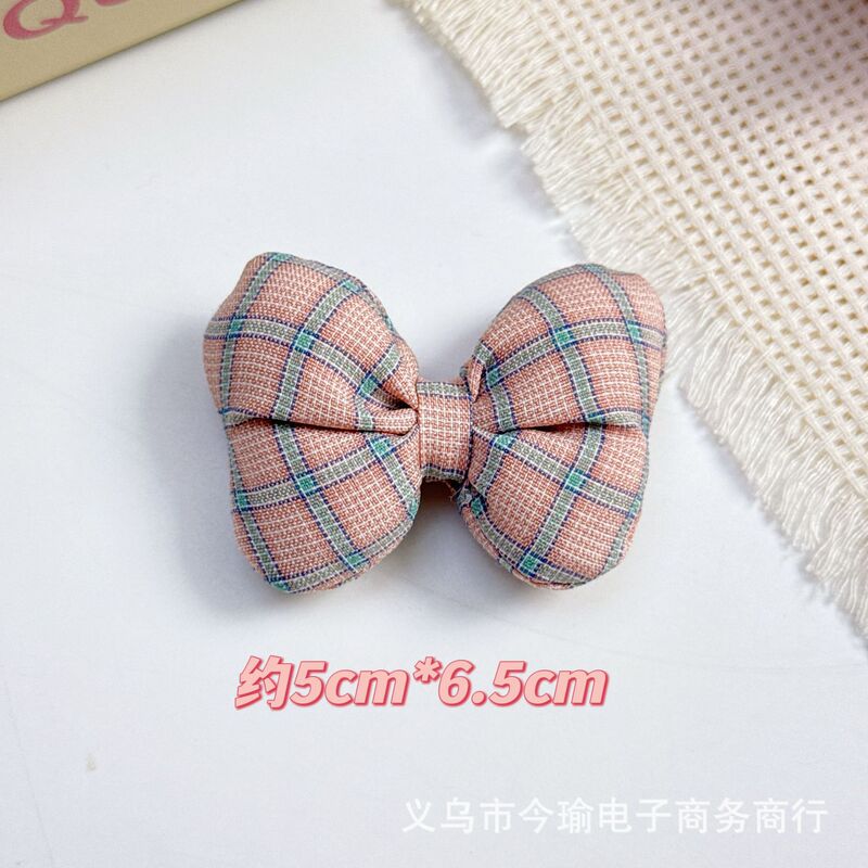 韩式格子蝴蝶结配件充棉骨头结发饰包包鞋袜DIY服装辅料配饰批发|undefined