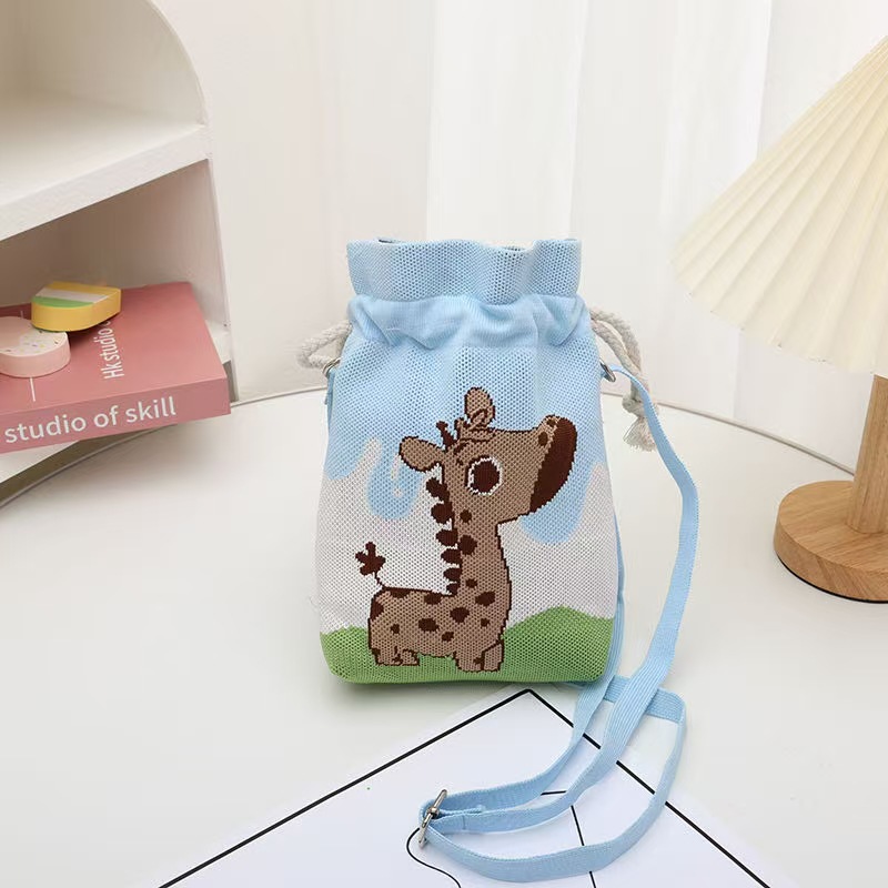 Damen Umhängetasche Mit Cartoon Mustern Gestrickte Handytasche_voghion.com
