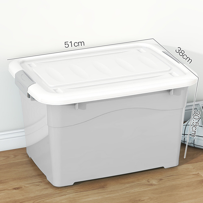 特大透明プラスチック収納ボックス厚みのある家庭用衣類キルト収納ボックス本収納ボックス大|undefined