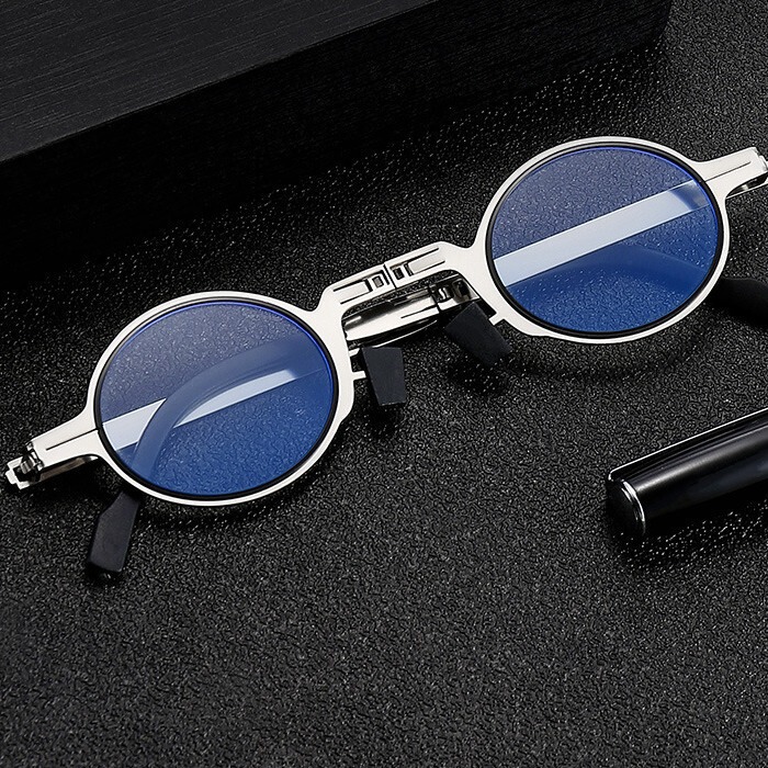 Manufacturer Customized Foldable Screwless Stainless Steel Glasses Anti-Blue Light Reading Glasses Pocket Glasses New Eye Protection