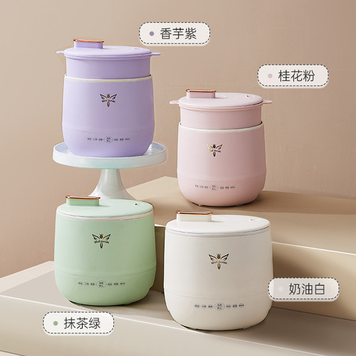 Multifunction Home Soup Cooker Smart Porridge Rice Cooker Health Small One-Person Mini Portable Electric Cooking Pot