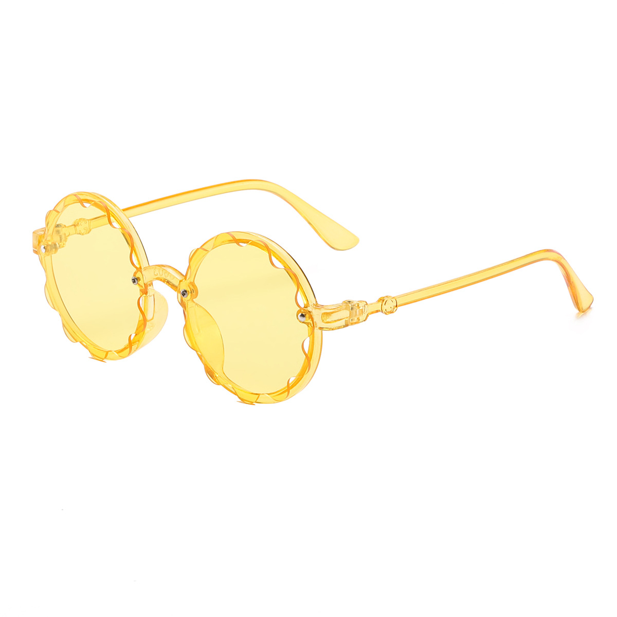 2021 nuevos niños ola océano gafas de sol moda irregular personalidad flor niños gafas de sol 8863