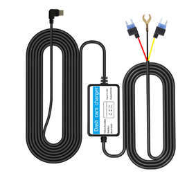 跨境新款车载充电器缩时录影像行车记录仪专用12V24V转5V降压线