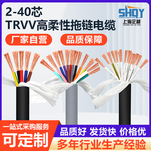 National Standard Trvv Drag Chain High Flexible Cable Multi-Core High Flexible Drag Chain Cable Specifications Complete National Standard Trvv Cable