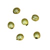 Accessory handmade, golden acrylic beads, 12mm, wholesale