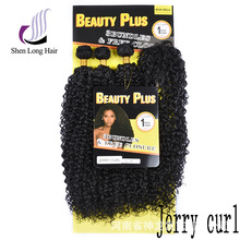 synthetic hair weavingwٰllJerry curl deep wave