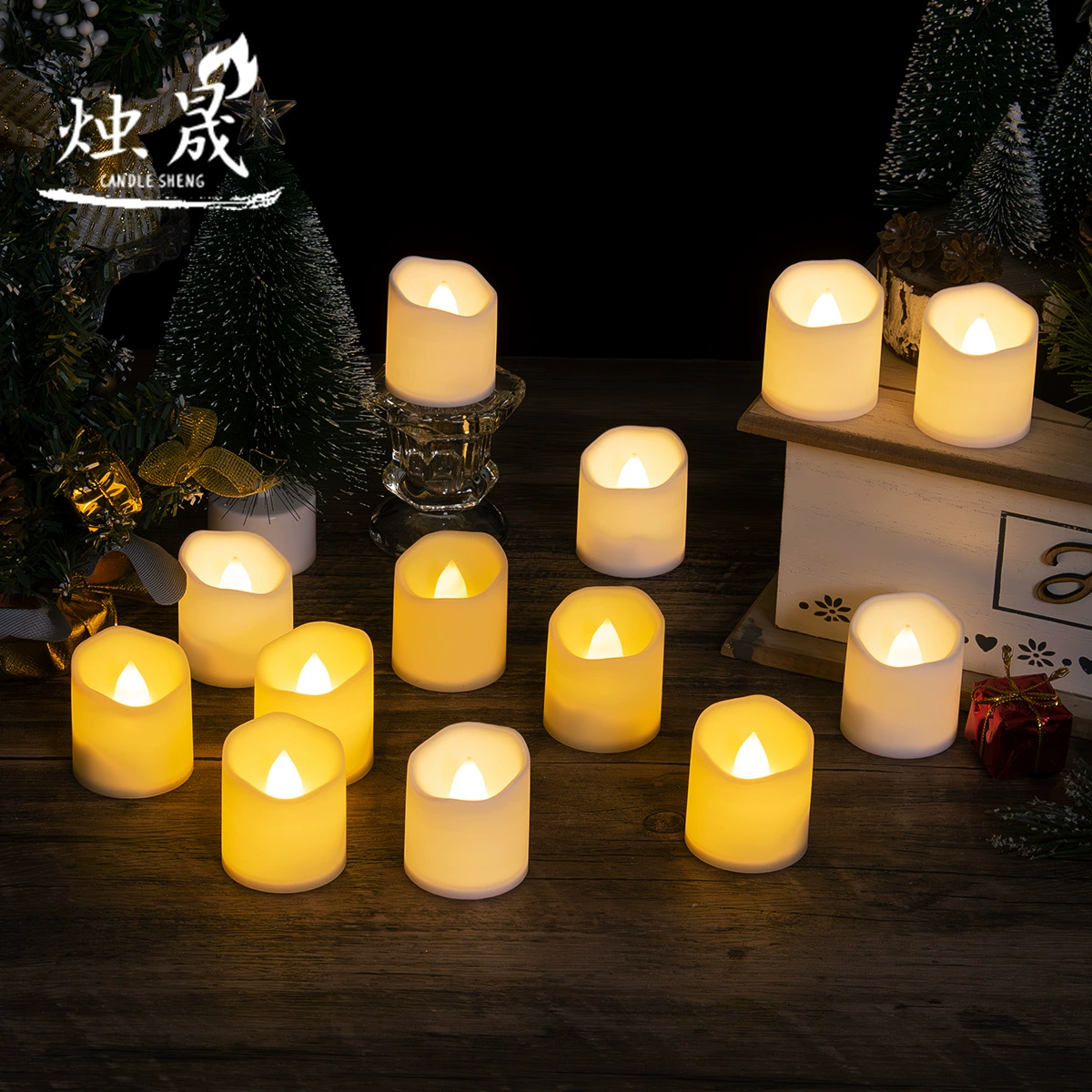 Фабрика прямая волна рот привел электронную свечу творческий день рождения украшение Хэллоуин Свеча лампа оптом