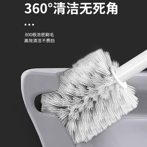 White toilet brush holder space aluminum wall-mounted with cup base bathroom toilet brush cleaning toilet brush set