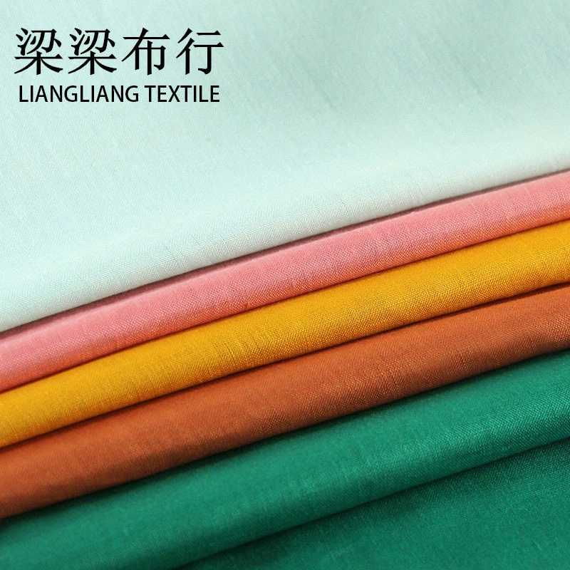 Лян тканевая линия 14*14 чистая льняная ткань чайная одежда Тай Чи Одежда Ткань Обычная льняная хлопчатобумажная льняная ткань