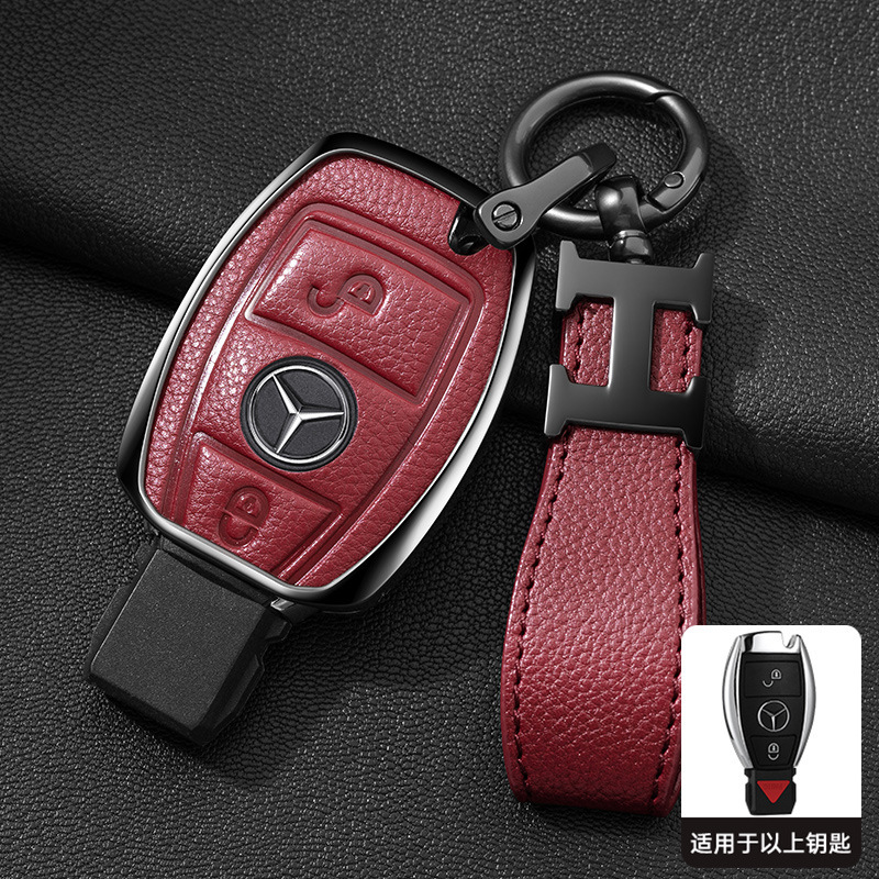 メルセデスベンツキーカバーEクラスAクラスSクラスMLクラス/メタルカーキーバッグ/C200L/E300Lシェルバックルに適しています。|undefined