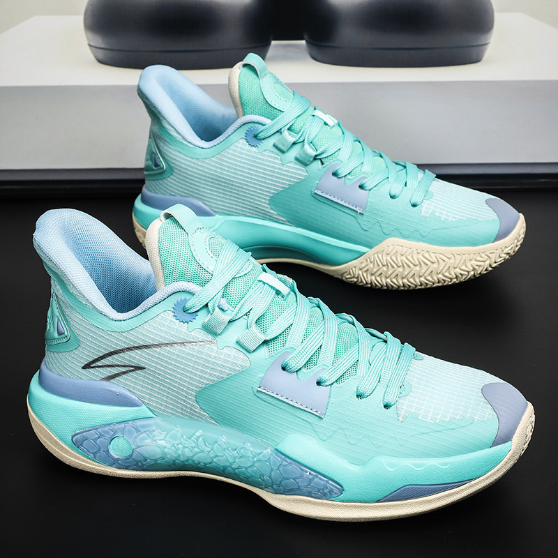 Zapatillas de baloncesto de primavera y otoño para hombres transpirables, antideslizantes, resistentes al desgaste, amortiguadores, piso de cemento, práctica real, zapatos deportivos para niños de escuela secundaria y primaria