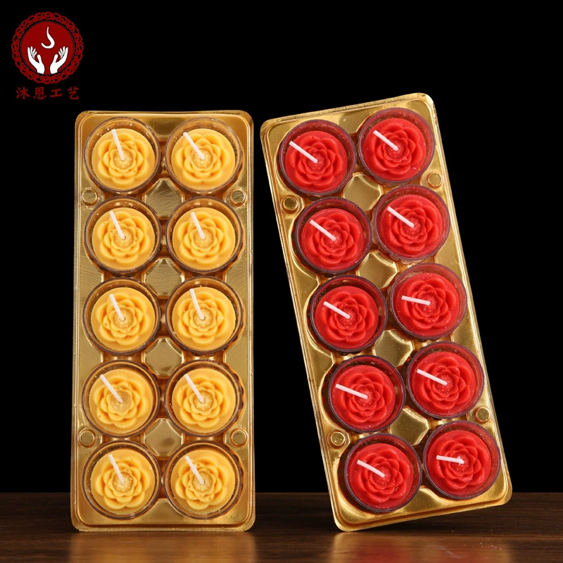 Красочная масляная лампа Цветок лотоса 10 часов ЗАВОД масло зерно длинные яркие лампы питания Бытовая Свеча лампа оптовая продажа с фабрики