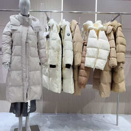 鹅绒服尾款女装清货杂款品牌折扣厂家女装走份实体直播拿货批发