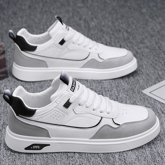 Working Men's Shoes Spring 2024 New Arrival Waterproof Leather Shoes for Teenagers Men's All-match Casual Sports Trendy Shoes for Summer