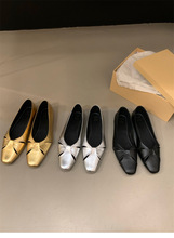 银色单鞋女2023年秋季新款法式气质名媛法式仙女一脚蹬尖头休闲鞋
