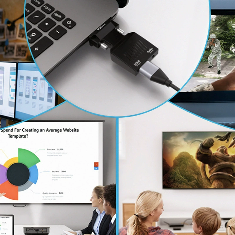 VGA вращающийся материнский HDMI переходник HD вращающийся конвертер компьютерный проигрыватель одно и то же изображение на экране телевизор