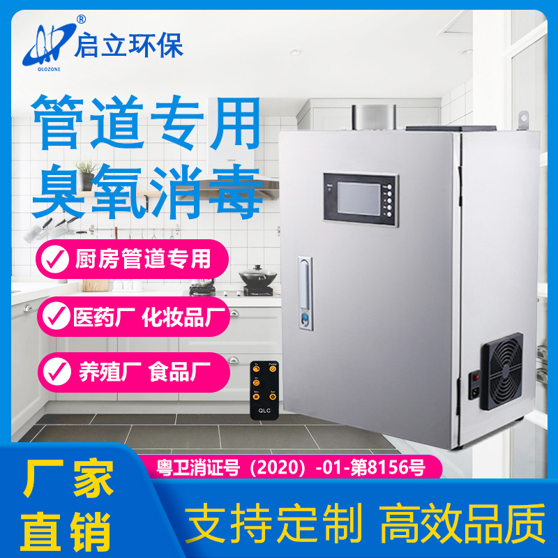 20g管道型臭氧发生器厨房油烟处理臭氧机消毒机无菌车间杀菌养殖