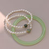 Bracelet jade from pearl, 14 carat, internet celebrity, Birthday gift