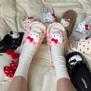 ���yHelloKitty��ЬŮ2026�¿��ļ��Ҿ��⴩�^��ɳ����ʺ�Л���Ь