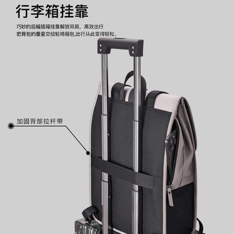 Mochila de negocios de alta gama Mochila de viaje de ocio de lujo simple y ligera Mochila de computadora para hombre de viaje al aire libre de gran capacidad